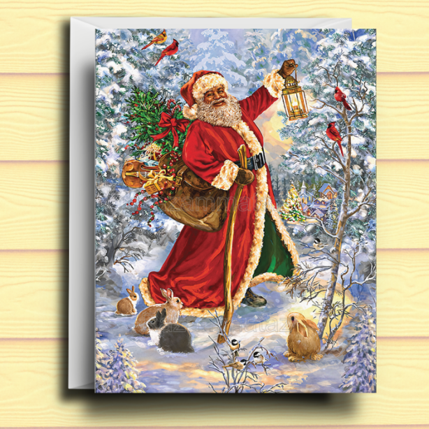 Black Santa Card G